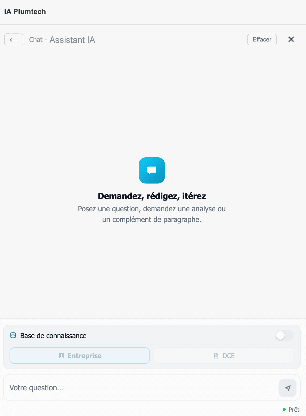 Assistant IA dans l'éditeur
