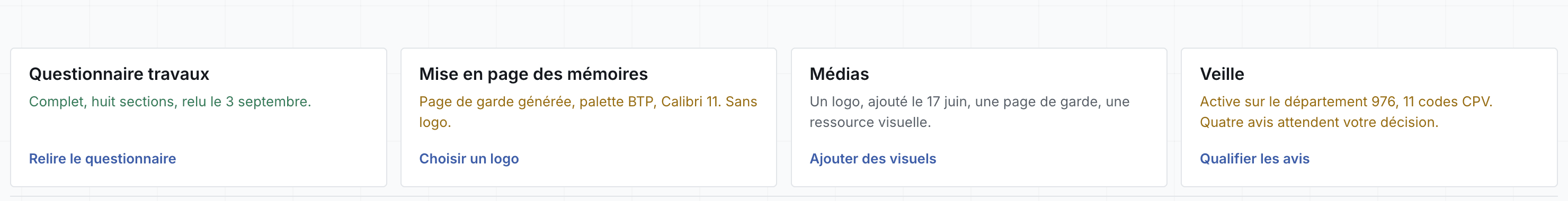 Les quatre outils du profil